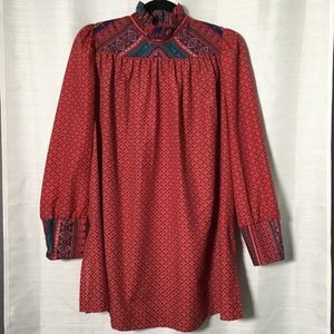 VTG High Neck Prairie Dress Joyce Ewing Bradley